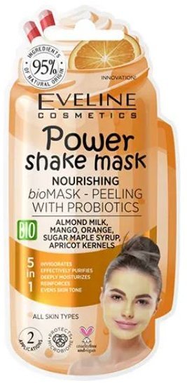 Питательная  bioМАСКА-ПИЛИНГ с пробиотиками серии POWER SHAKE MASK Eveline, 10 мл фото 1 &mdash; TD-EX.RU