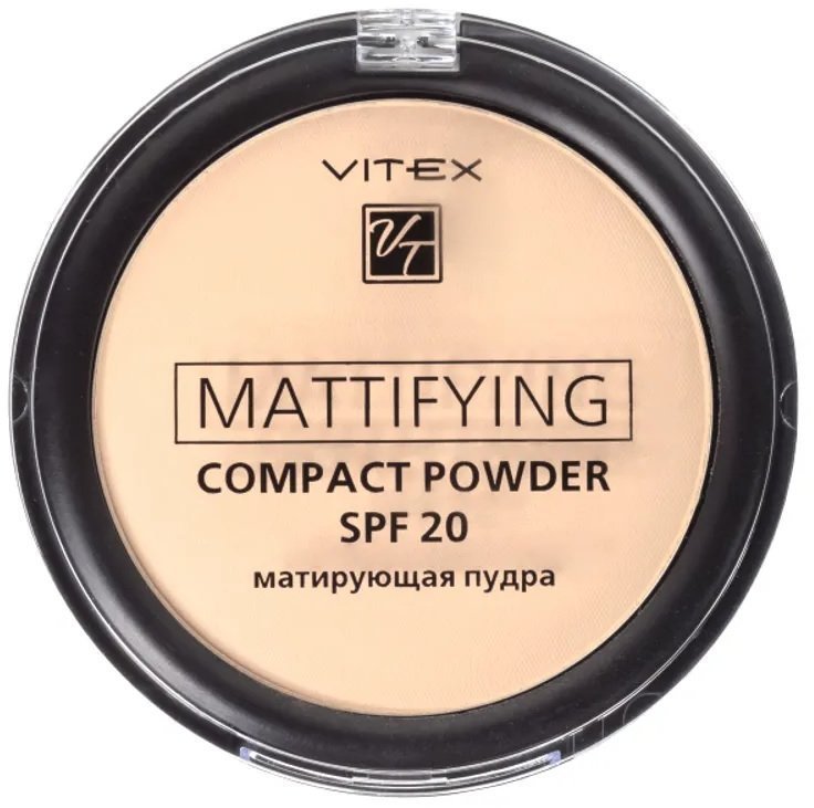 Пудра для лица Mattifying compact powder SPF20 Витэкс, тон 03 фото 1 &mdash; TD-EX.RU