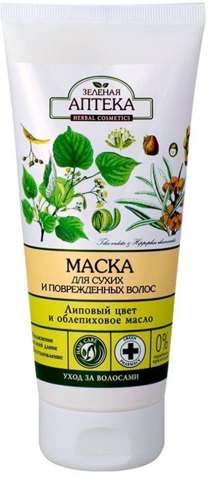 Маска Липовый цвет и облепиховое масло Зеленая аптека, 200 мл фото 1 &mdash; TD-EX.RU