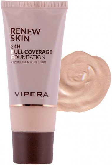 Тональный крем Renew Skin - oily and combination skin тон 01 nude VIPERA, 30 мл. &mdash; TD-EX.RU