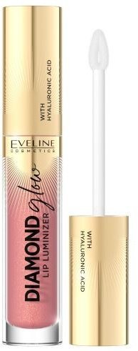 Блеск для губ с гиалуроновой кислотой тон 04 Коричневый перламутр Diamond Glow Eveline, 4,5 мл   фото 1 &mdash; TD-EX.RU