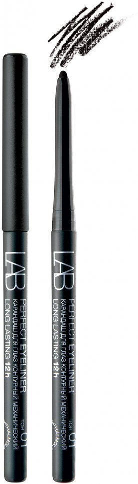 Карандаш для глаз PERFECT EYELINER Long Lasting 12h контурный механический тон 01 черный матовый фото 1 &mdash; TD-EX.RU