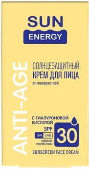 Sun Energy. Солнцезащитный крем для лица антивозрастной SPF 30 50 мл фото 1 &mdash; TD-EX.RU