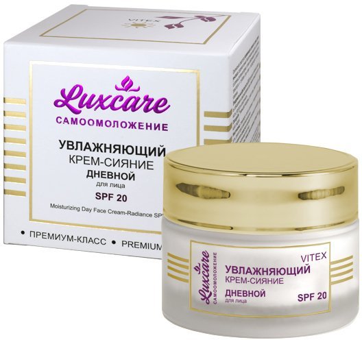Увлажняющий крем-сияние дневной для лица SPF 20 LuxCare Витэкс, 45 мл фото 1 &mdash; TD-EX.RU