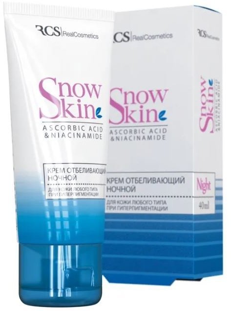 "RCS" Крем отбеливающий ночной Snow Skin РеалКосметик, 40 мл  фото 1 &mdash; TD-EX.RU