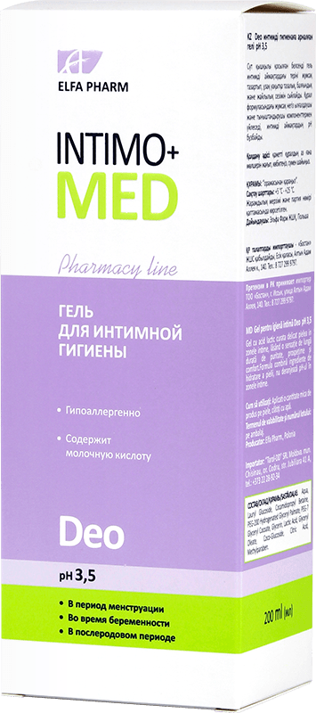 Гель для интимной гигиены Intimo+Med серии Deo 200 мл фото 1 &mdash; TD-EX.RU