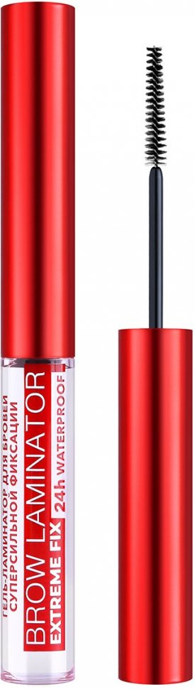 Гель-ламинатор для бровей суперсильной фиксации BROW LAMINATOR & EXTREME FIX 24h waterproof LUXVISAGE  фото 1 &mdash; TD-EX.RU