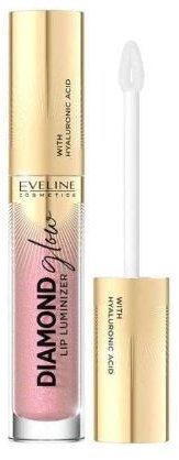 Блеск для губ с гиалуроновой кислотой тон 08 Нежно-розовый перламутр Diamond Glow Eveline, 4,5 мл  фото 1 &mdash; TD-EX.RU