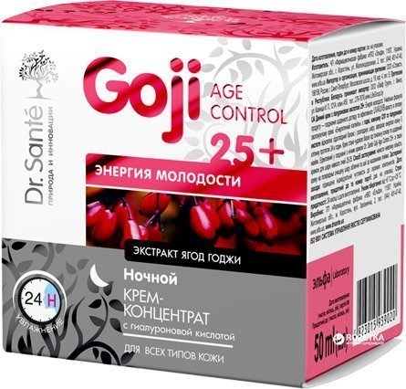 Dr. Sante Крем-концентрат Goji Age Control 25+ Ночной с гиалуроновой кислотой, 50 мл фото 1 &mdash; TD-EX.RU