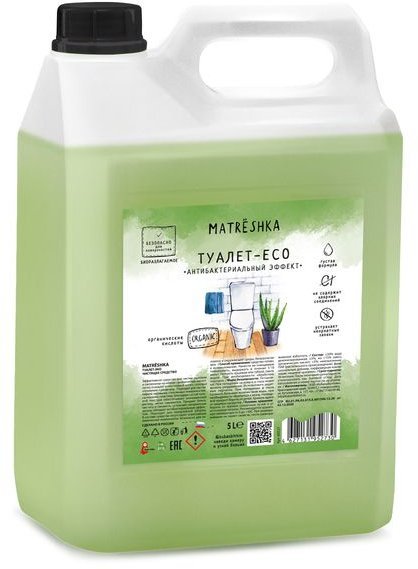 Чистящее средство для туалета ЭКО Matrёshka, 5 л фото 1 &mdash; TD-EX.RU