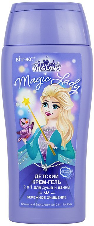 Крем-гель для душа и ванны детский 2 в 1 KIDSLAND Magic Lady Витэкс, 300 мл фото 1 &mdash; TD-EX.RU