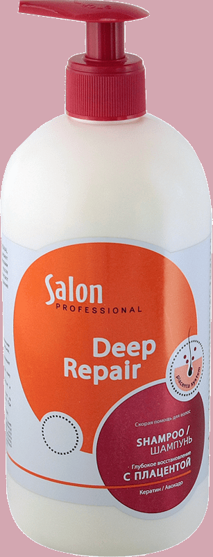 Шампунь глубокое восстановление Salon Professional, 750 мл фото 1 &mdash; TD-EX.RU