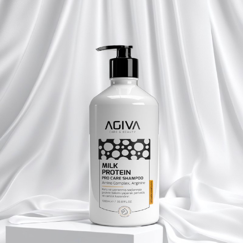 Шампунь для волос MILK PROTEIN AMINO COMPLEX PRO CARE  AGİVA, 1000 мл. фото 1 &mdash; TD-EX.RU