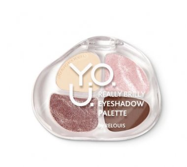 Палетка теней для век Y.O.U. Really Brilly тон 01 Rose Quartz RELOUIS &mdash; TD-EX.RU