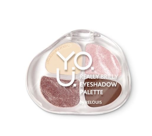 Палетка теней для век Y.O.U. Really Brilly тон 01 Rose Quartz RELOUIS фото 1 &mdash; TD-EX.RU