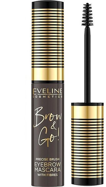 Стойкая тушь для бровей с микрофиброй: 01 MEDIUM BROWN серии BROW & GO!, 6мл фото 1 &mdash; TD-EX.RU