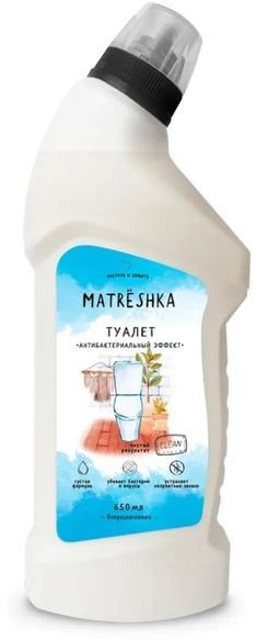 Чистящее средство для туалета Хлорное Matrёshka, 650 мл фото 1 &mdash; TD-EX.RU