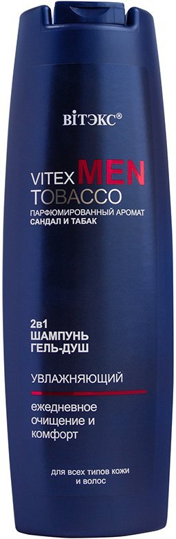 Шампунь & Гель-душ 2в1 для всех типов кожи и волос MEN TOBACCO Витэкс, 400 мл.  фото 1 &mdash; TD-EX.RU