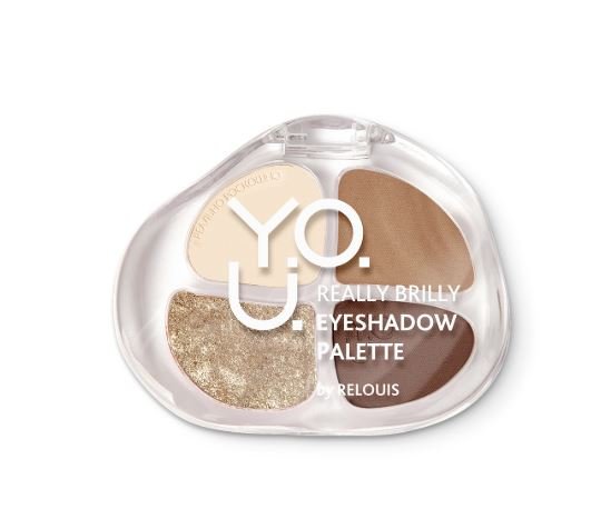Палетка теней для век Y.O.U. Really Brilly тон 02 Platinum RELOUIS  фото 1 &mdash; TD-EX.RU