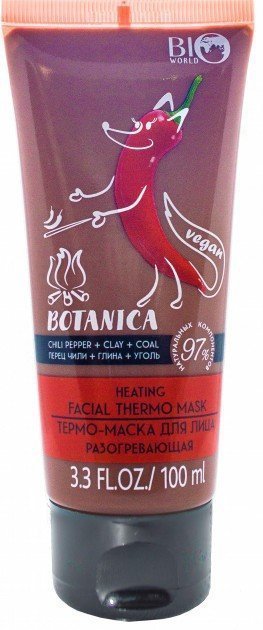 Термо-маска для лица разогревающая BOTANICA Bio World, 100 мл фото 1 &mdash; TD-EX.RU