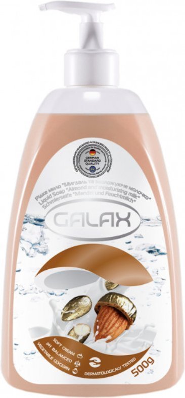 Galax Жидкое мыло "Миндаль и увлажняющее молочко", 500 мл фото 1 &mdash; TD-EX.RU