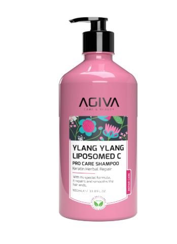 Шампунь для волос YLANG YLANG LIPOZOM C PRO CARE AGİVA, 1000 мл  фото 1 &mdash; TD-EX.RU