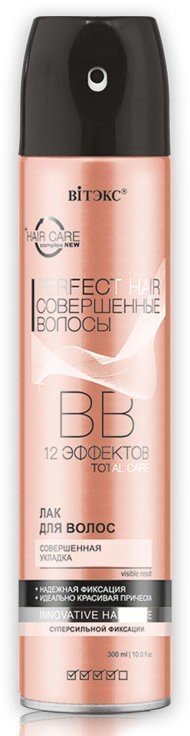 BB Лак для волос Совершенная укладка суперсильной фиксации 12 эффектов Витэкс, 300 мл фото 1 &mdash; TD-EX.RU