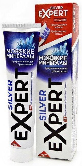 Зубная паста "Морские минералы" Silver Expert Vilsen, 170 г фото 1 &mdash; TD-EX.RU