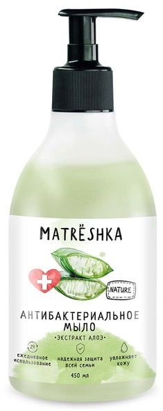Жидкое мыло для рук Антибактериальное Matrёshka, 450 мл  фото 1 &mdash; TD-EX.RU
