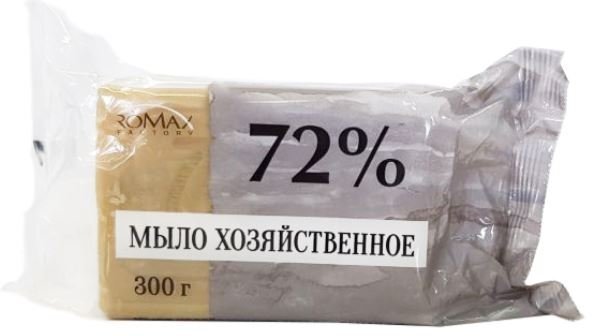 Мыло хозяйственное твёрдое 72% Romax, 300 г  фото 1 &mdash; TD-EX.RU