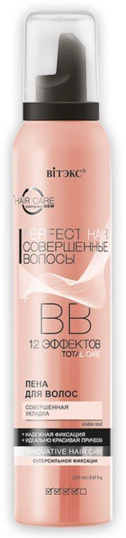 BB Пена для волос Совершенная укладка суперсильной фиксации 12 эффектов Витэкс, 200 мл фото 1 &mdash; TD-EX.RU