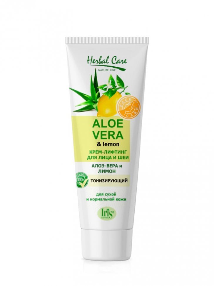 Крем-лифтинг для лица и шеи Алоэ-вера и лимон Herbal Care Iris, 80 мл фото 1 &mdash; TD-EX.RU