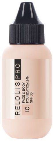 Тональный крем RELOUIS PRO Face&amp;Body Foundation 24H SPF 30 тон:1С светлый холодный, 30 мл. &mdash; TD-EX.RU