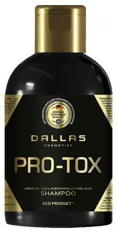 Dallas шампунь с кератином, коллагеном и гиалуроновой кислотой HAIR PRO-TOX, 1000 мл фото 1 &mdash; TD-EX.RU