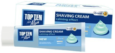 Крем для бритья Dynamic чувствительная кожа Top Ten for men, 100 мл фото 1 &mdash; TD-EX.RU