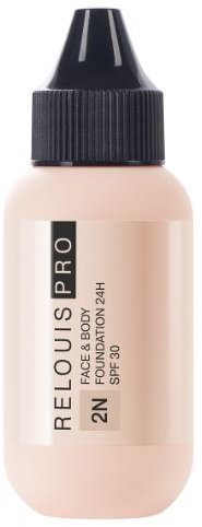 Тональный крем RELOUIS PRO Face&amp;Body Foundation 24H SPF 30 тон 2N средний нейтральный, 30 мл. &mdash; TD-EX.RU