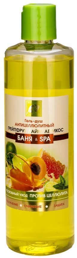 Гель-душ антицеллюлитный Грейпфрут Лайм Абрикос Баня & SPA Эксклюзивкосметик, 500 мл фото 1 &mdash; TD-EX.RU