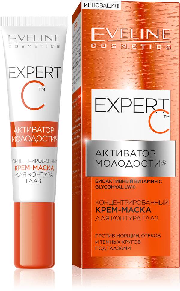 Сыворотка-маска для век Expert С против морщин и отеков Eveline, 15 мл фото 1 &mdash; TD-EX.RU