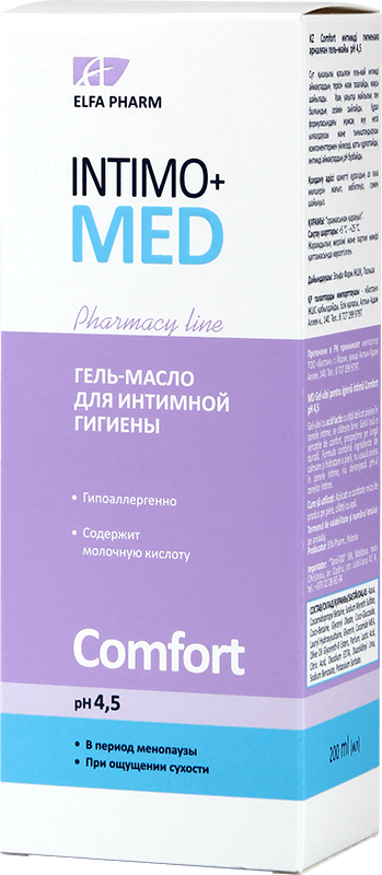 Гель-масло для интимной гигиены Intimo+Med серии Comfort 200 мл фото 1 &mdash; TD-EX.RU