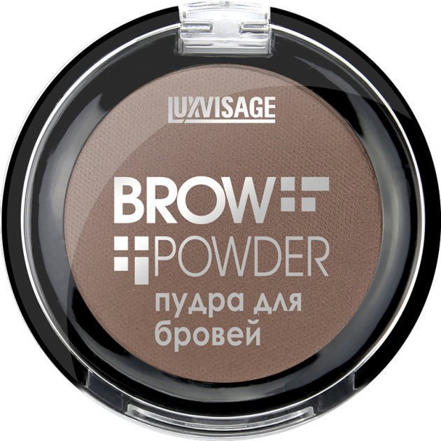 Пудра для бровей Brow powder тон 2 warm taupe LUXVISAGE фото 1 &mdash; TD-EX.RU