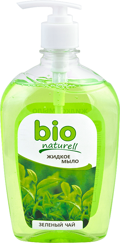 Жидкое мыло с дозатором "Зеленый чай" BIO Naturell, 500 мл фото 1 &mdash; TD-EX.RU