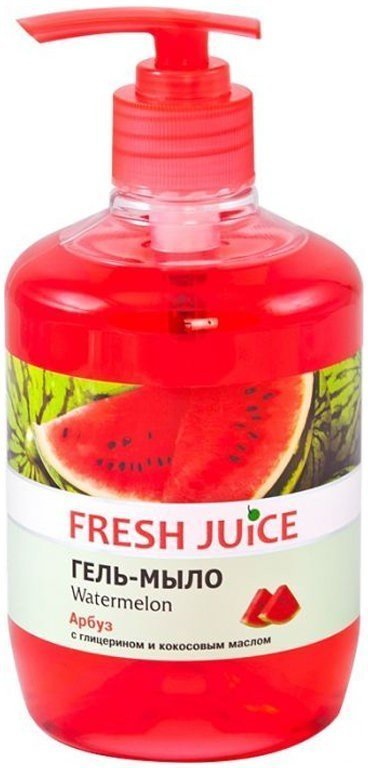 Гель-мыло с дозатором "Watermelon" Fresh Juice, 460 мл фото 1 &mdash; TD-EX.RU