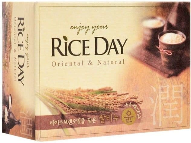 Мыло туалетное Rice Day рисовые отруби CJ LION, 100 г фото 1 &mdash; TD-EX.RU
