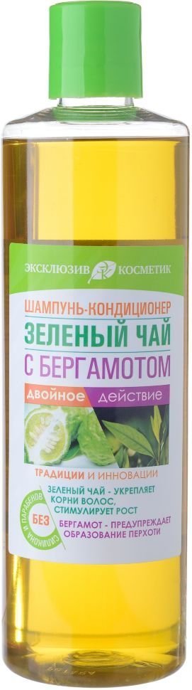 Шампунь-кондиционер "Зеленый чай с бергамотом" Эксклюзивкосметик, 500 мл фото 1 &mdash; TD-EX.RU