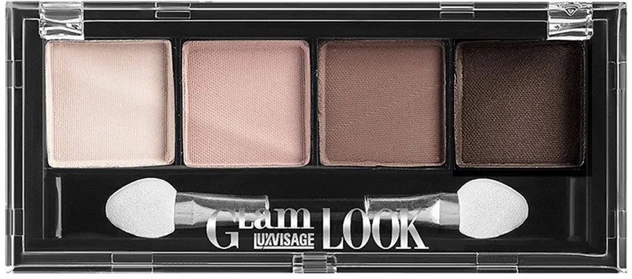 Тени Glam Look 4-х цветные тон 01 Luxvisage фото 1 &mdash; TD-EX.RU