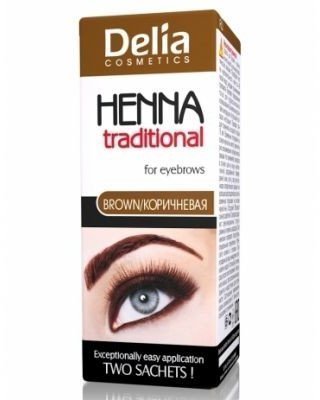 CAMELEO Крем-Краска для БРОВЕЙ-РЕСНИЦ DELLA HENNA tradional коричневая фото 1 &mdash; TD-EX.RU