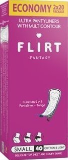Ежедневные гигиенические прокладки Ultra (150 мм) в картонной коробке Cotton&Light fantasy FLIRT, 40 шт фото 1 &mdash; TD-EX.RU