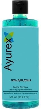 Гель для душа «Ayurex» Капля Океана с веган-бустерами коллагена OXFORD, 500 мл.  фото 1 &mdash; TD-EX.RU