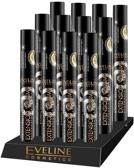 Тушь для ресниц Extension Volume Professional Make-Up (набор 12 шт) Eveline, 12x10 мл фото 1 &mdash; TD-EX.RU