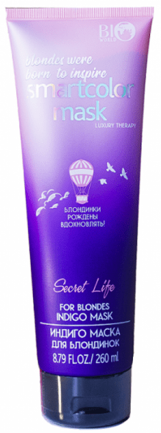 BIO WORLD SECRET LIFE Luxury Therapy Индиго маска для блондинок, 260 мл фото 1 &mdash; TD-EX.RU
